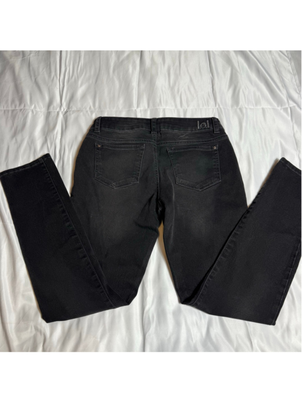 Juniors L.E.I. Black Emma Jeggings Size 11 - Picture 6 of 7